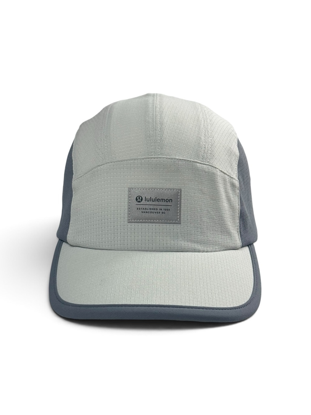 NWT Lululemon Multi-Panel Run Hat Cap Vapor Silver Drop S/M